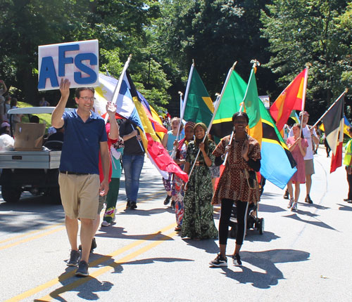 Parade of Flags at 2019 Cleveland One World Day - AFS